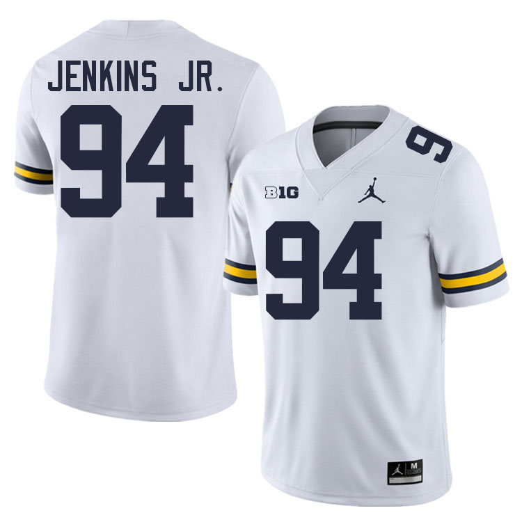 Kris Jenkins Jr. Michigan Jersey,Michigan Wolverines #94 Kris Jenkins Jr. Jersey Youth-White